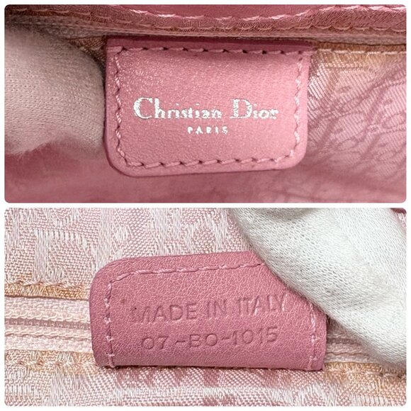 Christian Dior Vintage 2005 CD Logo Embroidered Bag Handbag Pink [106231] - Picture 15 of 15